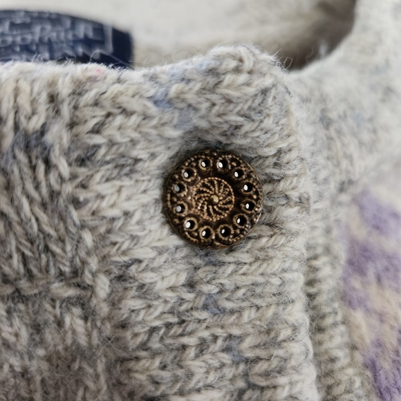 Vintage woolrich Christmas oversized grandma cardigan large - Picture 10 of 13